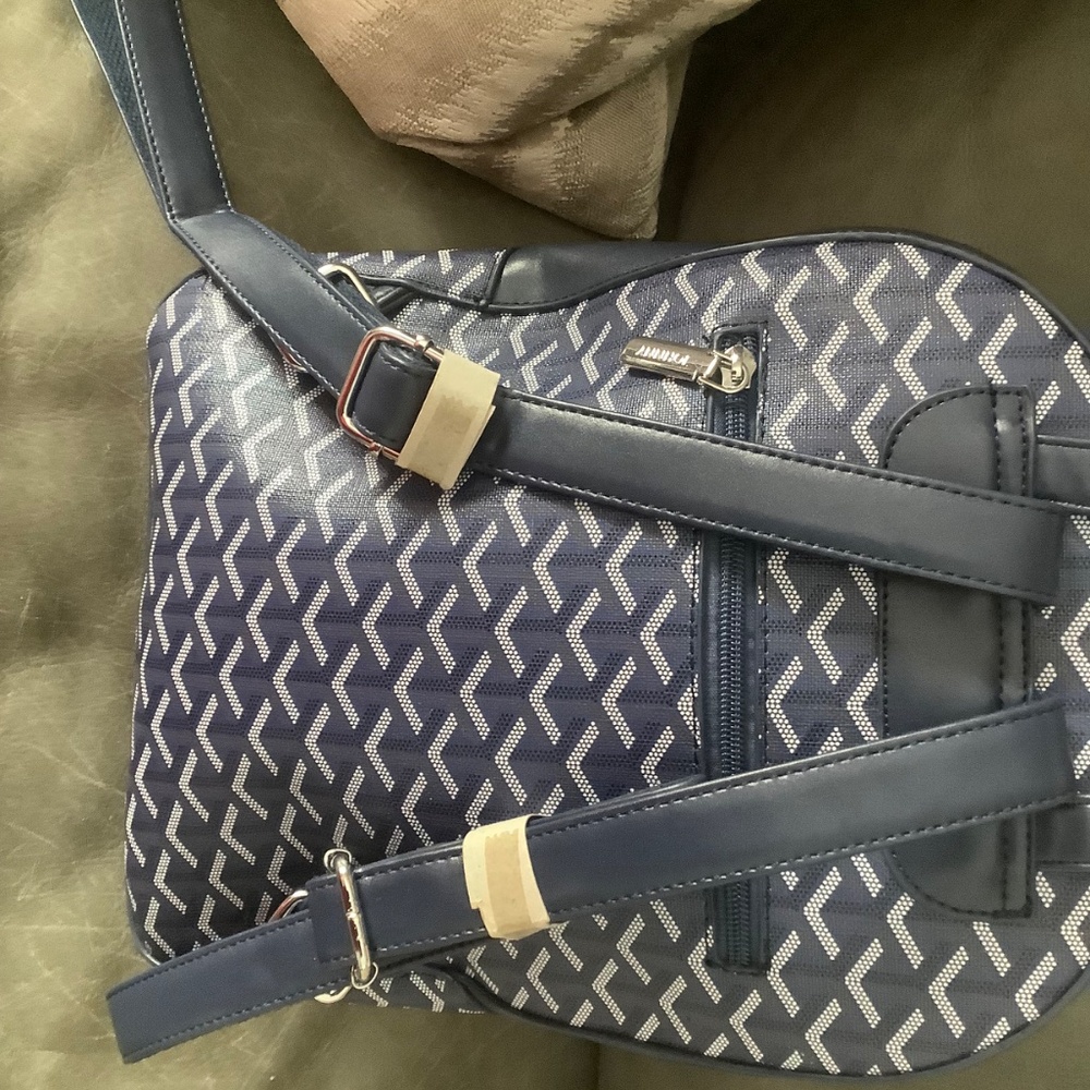 Backpack dark blue new beautiful  brand name style - Picture 2 of 9